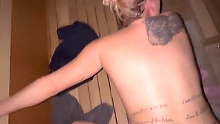 Public Sauna Thermal Baths Cinema Blowjob Doggy Taken From Behind Standing Hot Sweating Willing Couple Caught Alone