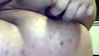 BBW Anal Webcam Show - Close Up Action!