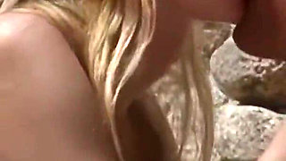 Young Blondes with Sublime Tits Gets Fucked Hard on the Beach