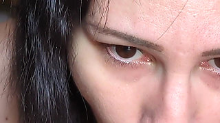 Ordered Goth Girl Gives Deepthroat Blowjob in Hotel Room