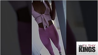 FilthyKings - I Filmed & Fucked My Cute Hot Ebony GF In The Gym Bathroom