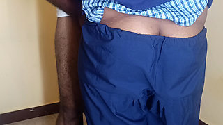 Tution Master Ride Position Enjoying with School with Uniform