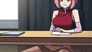 Kunoichi Trainer - Ninja Naruto Trainer - Part 80 - Sakura Masturbating Under Table by Loveskysanx