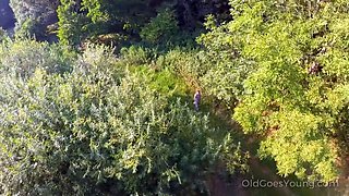 Accidental meeting in the woods leads to Doggy Style screw