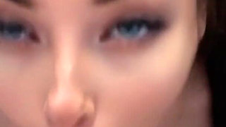 Wet Slobbery Fuck in the Mouth, Drool and Milk Flow Down Onto the Chest! Cum on Face
