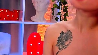 Close up with teen pussy pleased with dildo and vibrator