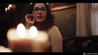 Gothic Lesbian Vampire Seduces Nerdy Girl in Haunted Mansion - Hypnotic Pussy Eating & Mind Control Sex