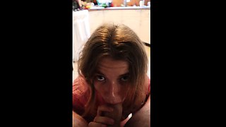 Busty Amateur Redhead Emo Babe Fucking POV