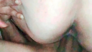 She rides his big cock, pees on his balls and moans as he stretches her ass