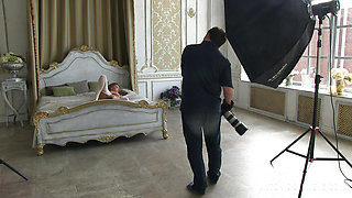 Katya Clover on photo session 'Call Me Clover' by Henry Sharpe (Antonio Clemens), backstage, NUDE-part 3