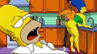 Marge Fucked While Homer's Takes a Nap - 2D Simpsons Animation