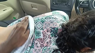 Office Manager Enjoying Hot Romance with Married Colleague Inside Car Part 3