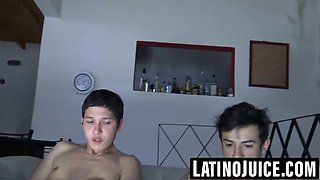 Straight Latino with big dick gets blown then bred