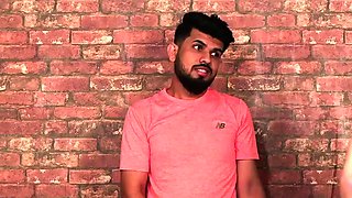 Athletic CFNM babes wanking lucky guy