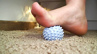 Grace of the Foot: Massage Ball in Action