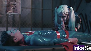 Sperman Tries To Impregnate Naughty Slim Blonde Harley Quinn & Fucks Her In the Ass