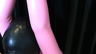 Fetish princesses in latex using bdsm toys