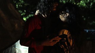 Terrace Night Fuck with Girlfriend While Her Parents Not in Home