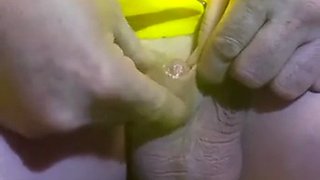 Jerking off my 1 inch micro penis