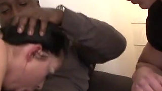 Inga has anal interracial sex with a black cock while they fuck in threesomes