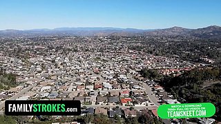 Big titted teen with ideal ass blair hudson visits her free-for-all use step auntie & step uncle - familystrokes