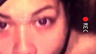 Tan stud gives a POV blowjob to his big cock