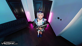 VR Conk: Asian Silver Wolf Deeply Sucks And Fucks Hard In Coslapy Parody Of Honkai Star Rail