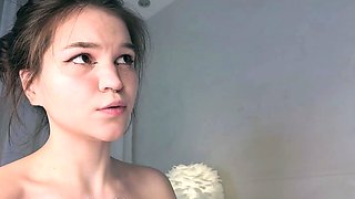 Slutty amateur flashing her big boobs in the backseat