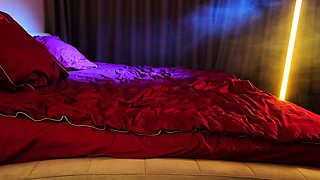 Blonde tight pussy babe solo toy fun in glamour masturbation