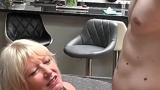 AuntJudysXXX - Busty 61yo Mature Cougar Mrs. Amy Brings Home a Stud From the Club