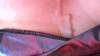 Sexy Girl Wearing Mini Dress and Black Sexy Stockings and Fucking From Both Holes and Have Intense Anal Orgasm