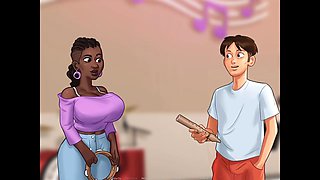 Small, douche maman, dibujos animados porno