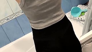 18 Years Old Petite Skinny Step Sister Lost in Card Games. Bet Was Licking Wet Butthole