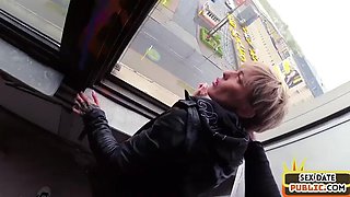 Horny pulled babe pussyfucked in POV