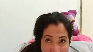 Grounding stepmom with bondage