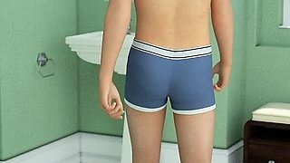 Horny Stepsister Sneaks Into Bathroom & Sucks me off - 3D Hentai Animated Porn - Milfy City