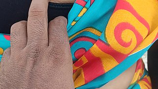 House Wife Dress Wash Romance with Neighbour in Terrace