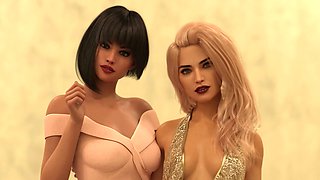 Get ready to have fun with two sexy hotties in a public dance session