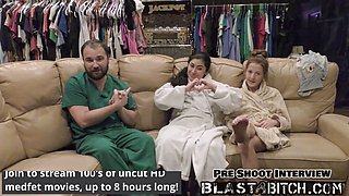 Jasmine Rose gets squirted with jizz in a POV medical scene