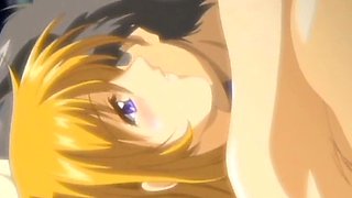 Busty anime teen fucked