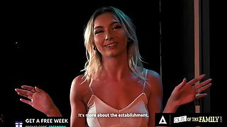 OUT OF THE FAMILY - Stepsisters Chloe Temple And Lily Larimar Experienced Lesbian Sex In Backstage