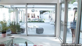 Catalina Cruz featuring Tori Black's pool action