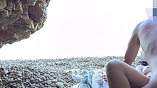 Flashing My Pussy in Front of a Guy in Public Nudist Beach and He Fucks Me and Gives Blowjob - It's Very Risky - Misscreamy