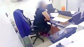 Boss Fucks Latina BBW in Office - Legs Shaking Hardcore POV
