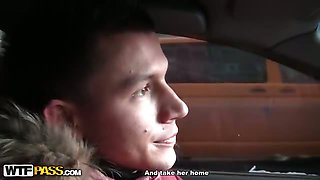 Teen amateur girls sex in the car