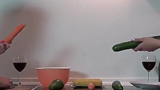 Lesbian Babes From France Playing with Big Toy