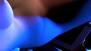 Hot sexy beauty is drilled by sex machine
