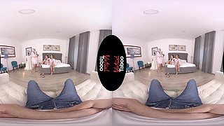 Angel Wicky, Josephine Jackson VR Porn: Team Bride Last Fuck Before Tying The Knot - VirtualTaboo