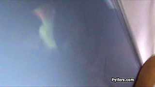 Suspect holds action cam while getting pounded