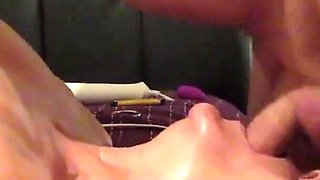 Real Blonde MILF Gets Throat Fucked